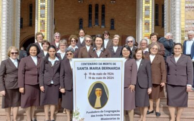 Santa María Bernarda en el Santuario Nacional de Aparecida